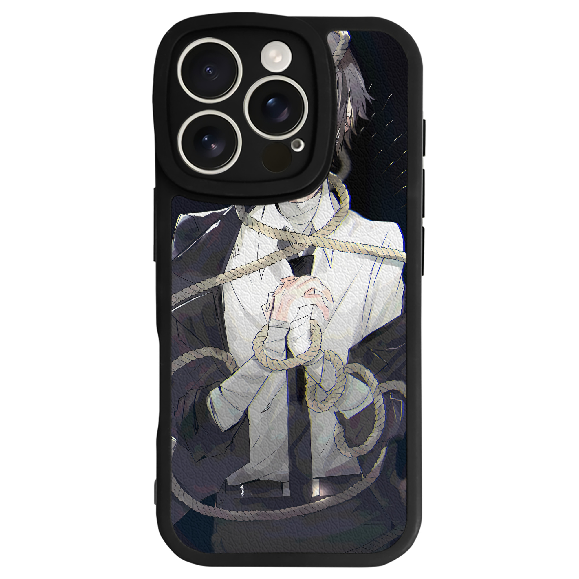 （画像用） 文豪ストレイドッグス Bungo Stray Dogs 【iPhone 16シリーズ対応】シリコンスマホケース（レザー調） 材質：シリコン